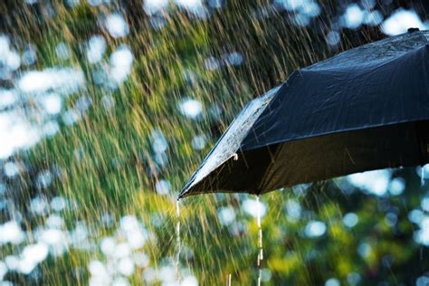 突然下大雨